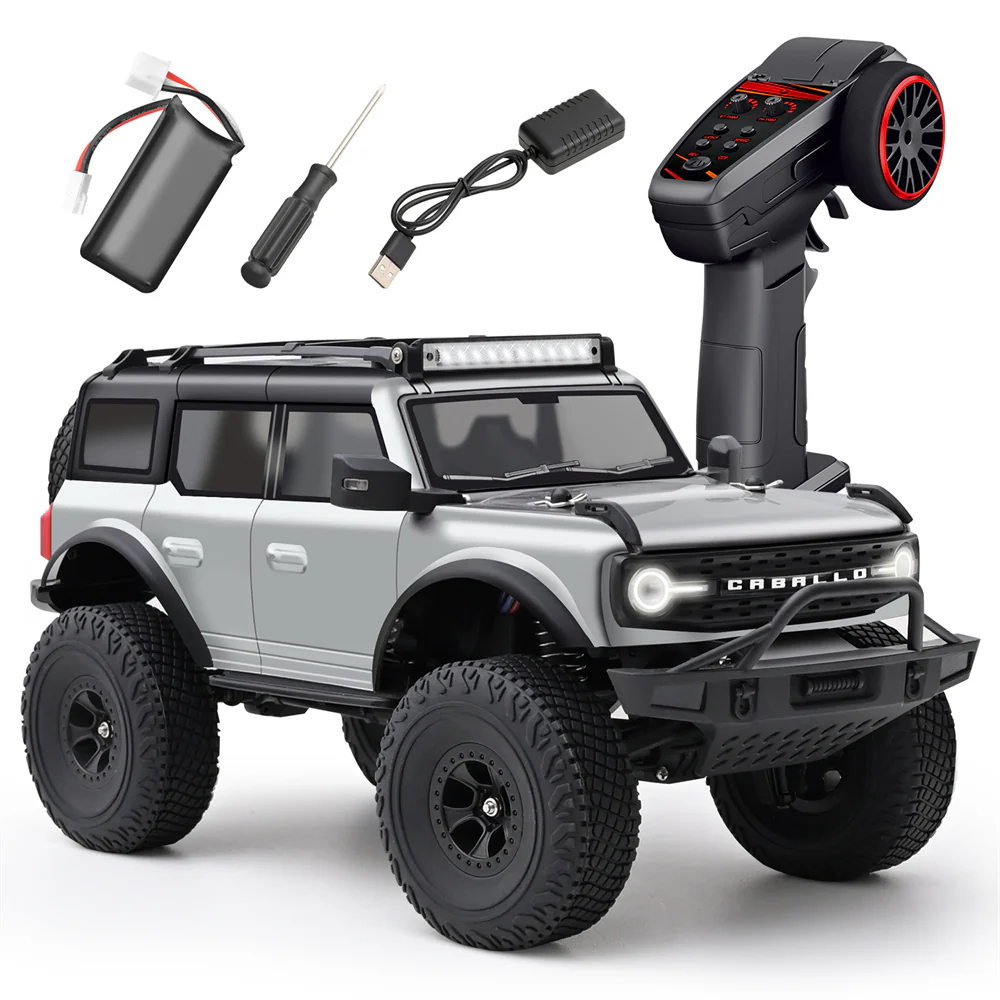 FORD BRONCO 1/18 WLTOYS 184023 CONTROL REMOTO GRIS